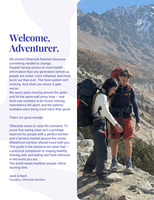 Built to Roam — Travel Nutrition Ebook | Otherside Nutrition